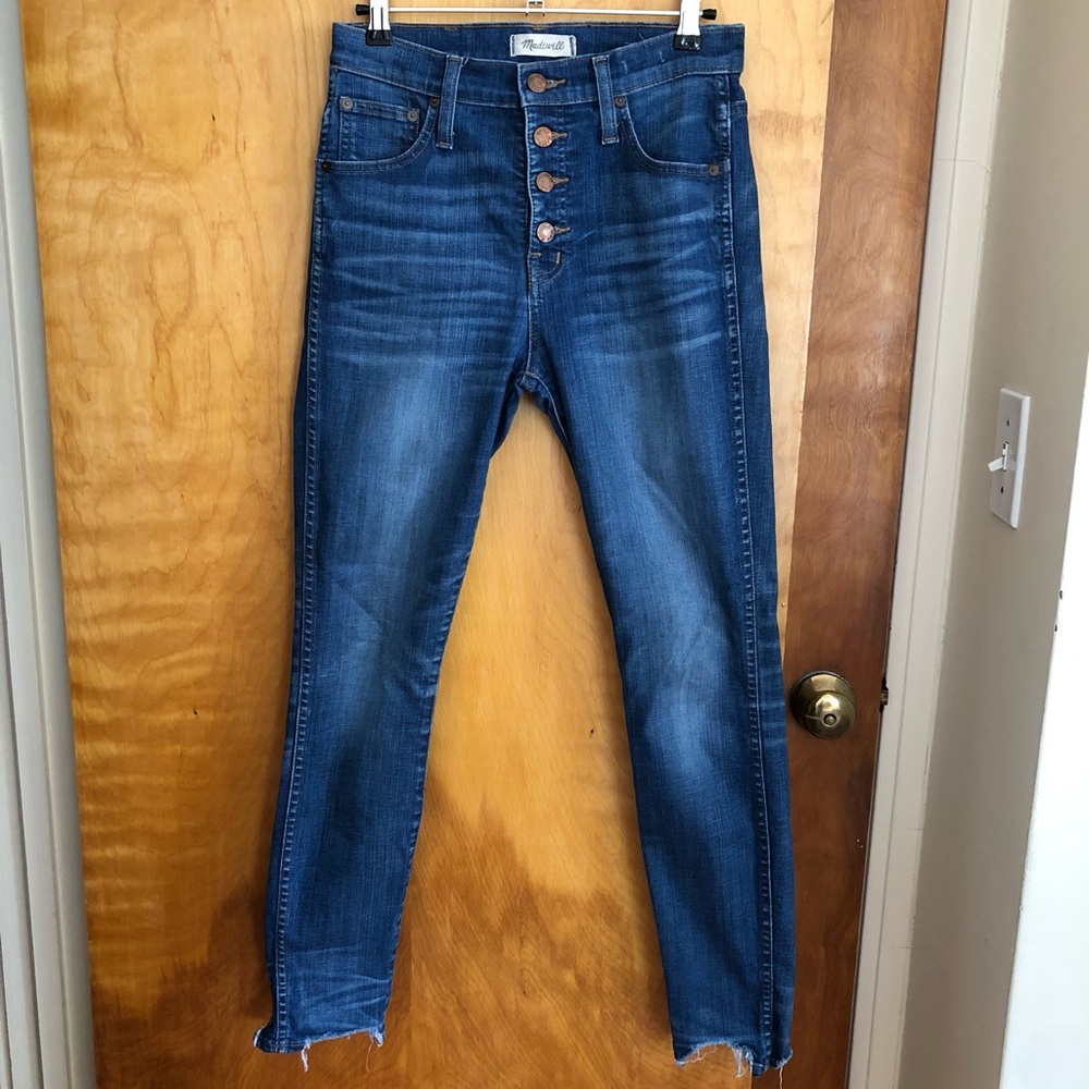 10” high rise Madewell skinny jean